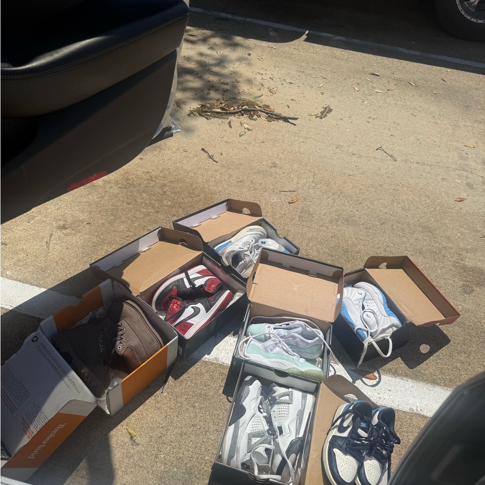 Assorted Athletic Sneakers Bundle - White, Black, Red, Blue, Green